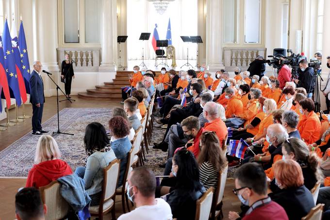 Ob državnem prazniku, dnevu slovenskega športa dan, v Predsedniški palači dan odprtih vrat